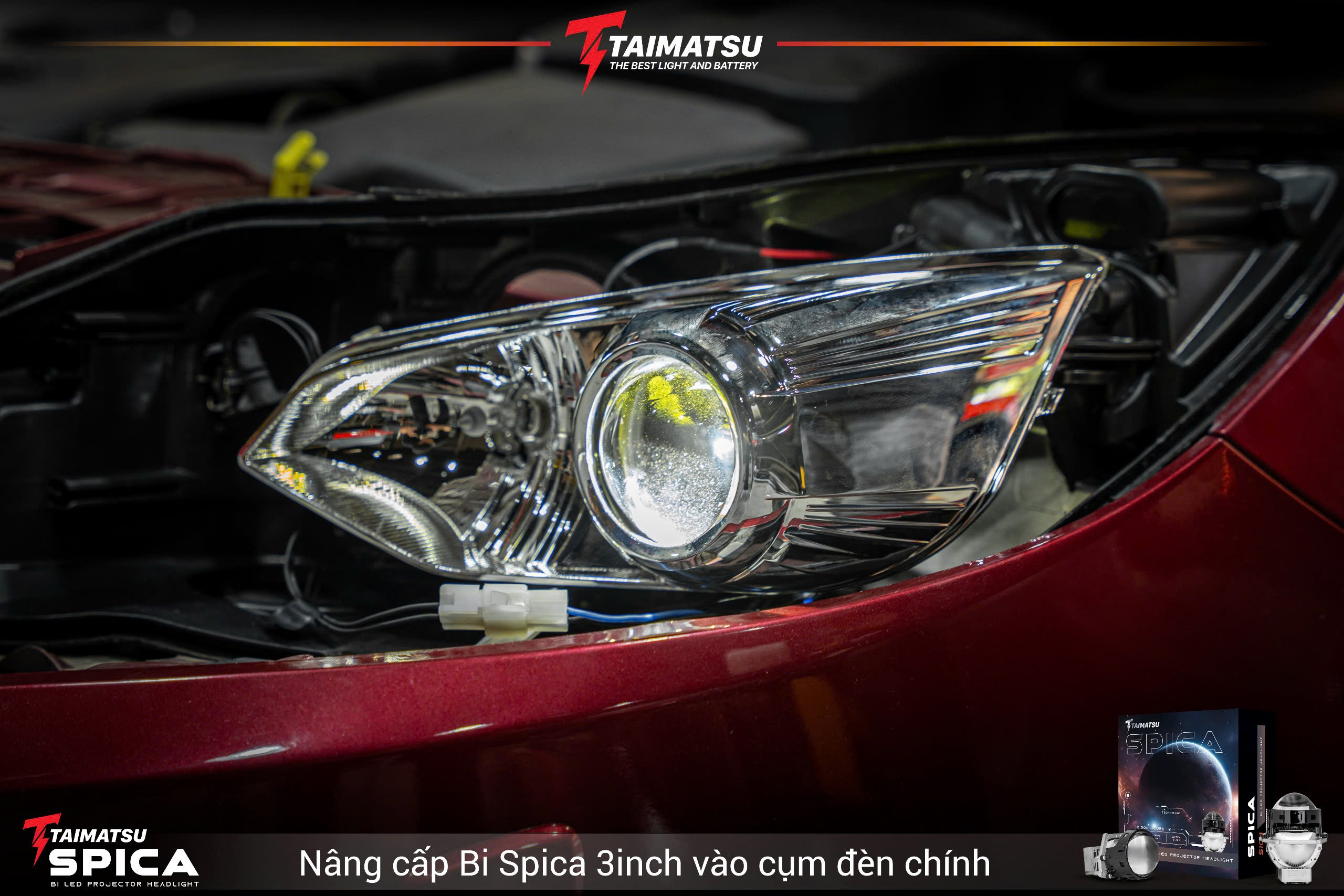 Hệ thống đèn chính (Đèn pha - cốt) được nâng cấp tại Taimatsu