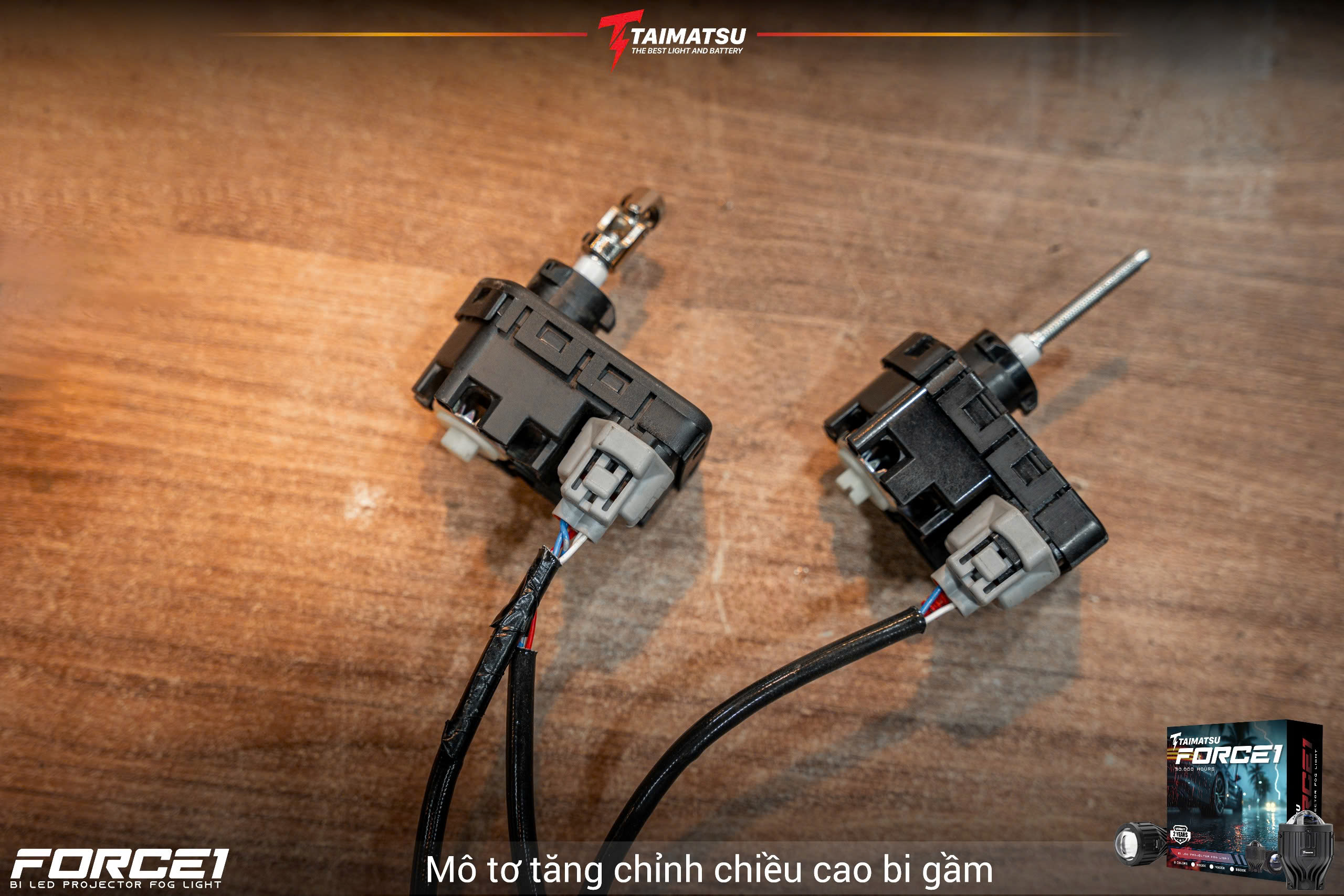 Motor tăng chỉnh cao thấp đèn gầm ô tô
