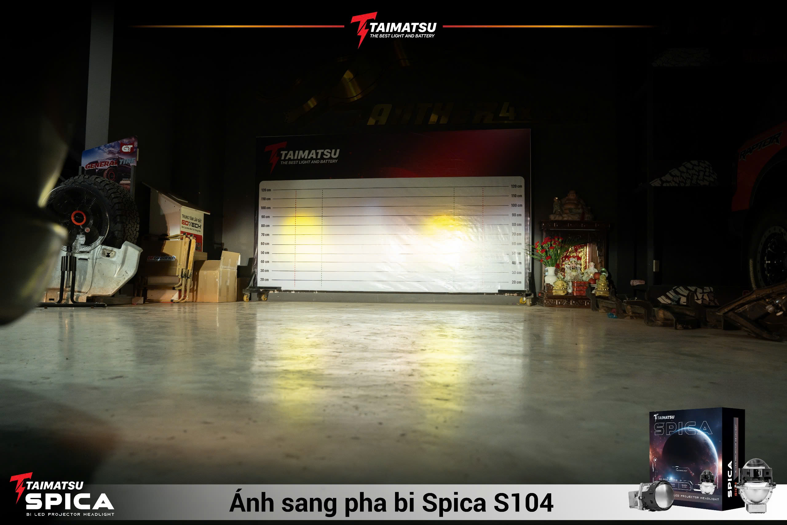 Ánh sáng pha Honda Civic lên Bi led Spica S104 có công nghệ LightShifter