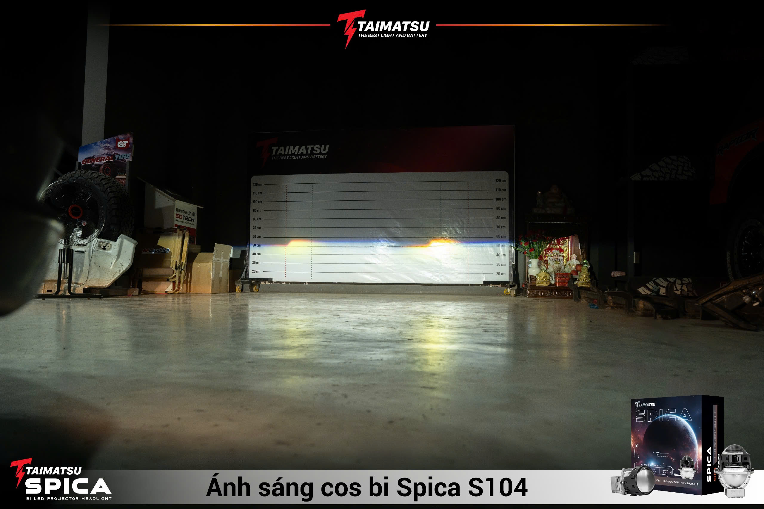 Ánh sáng cốt Honda Civic lên Bi led Spica S104 có công nghệ LightShifter