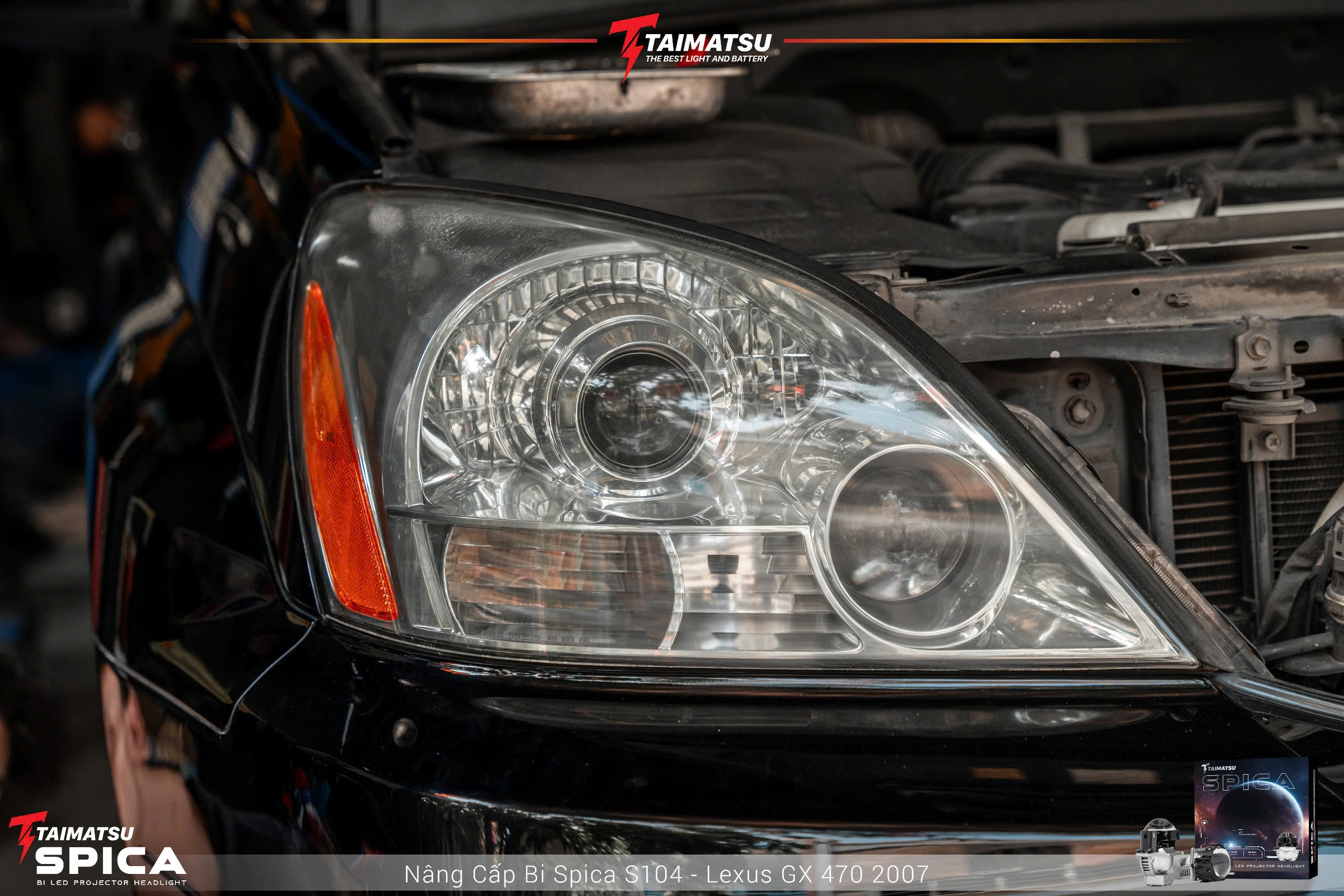Lexus GX 470 2007 lên bi Spica S104 có chế độ giảm sáng LightShifter (6)